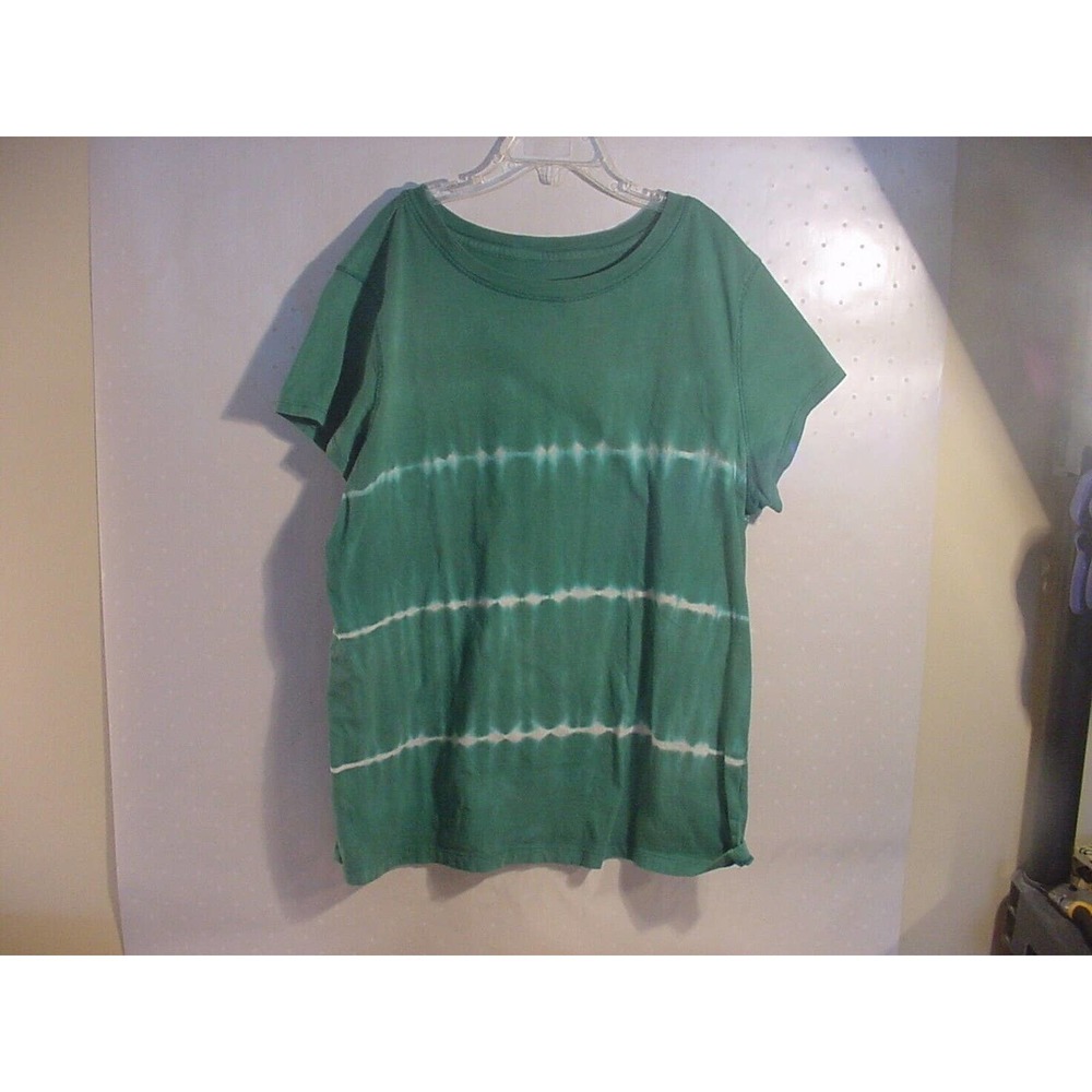 GIRLS CLOTHES - Universal Thread - Short Sleeve Green Knit Top - Size M Junior